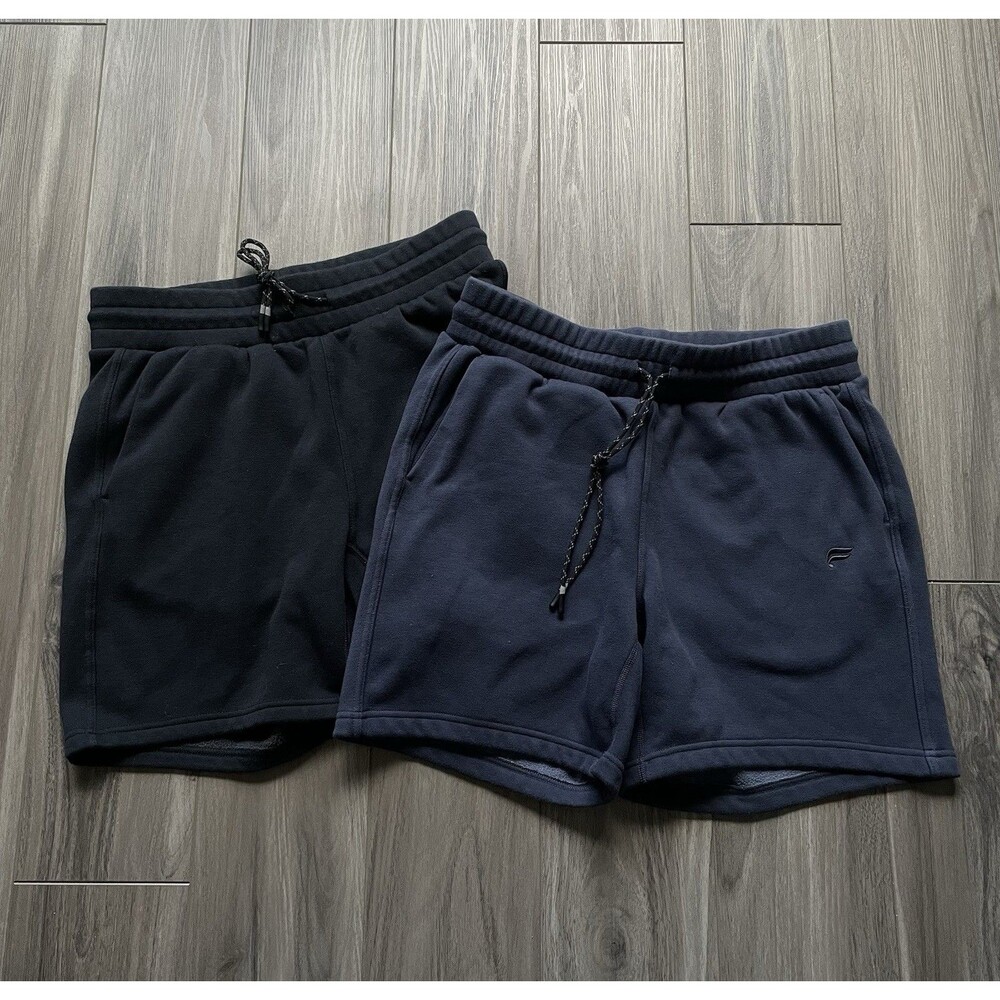 Fabletics Men's Shorts Bundle Size S/M Gray Black Fleece Sweats Run Gym